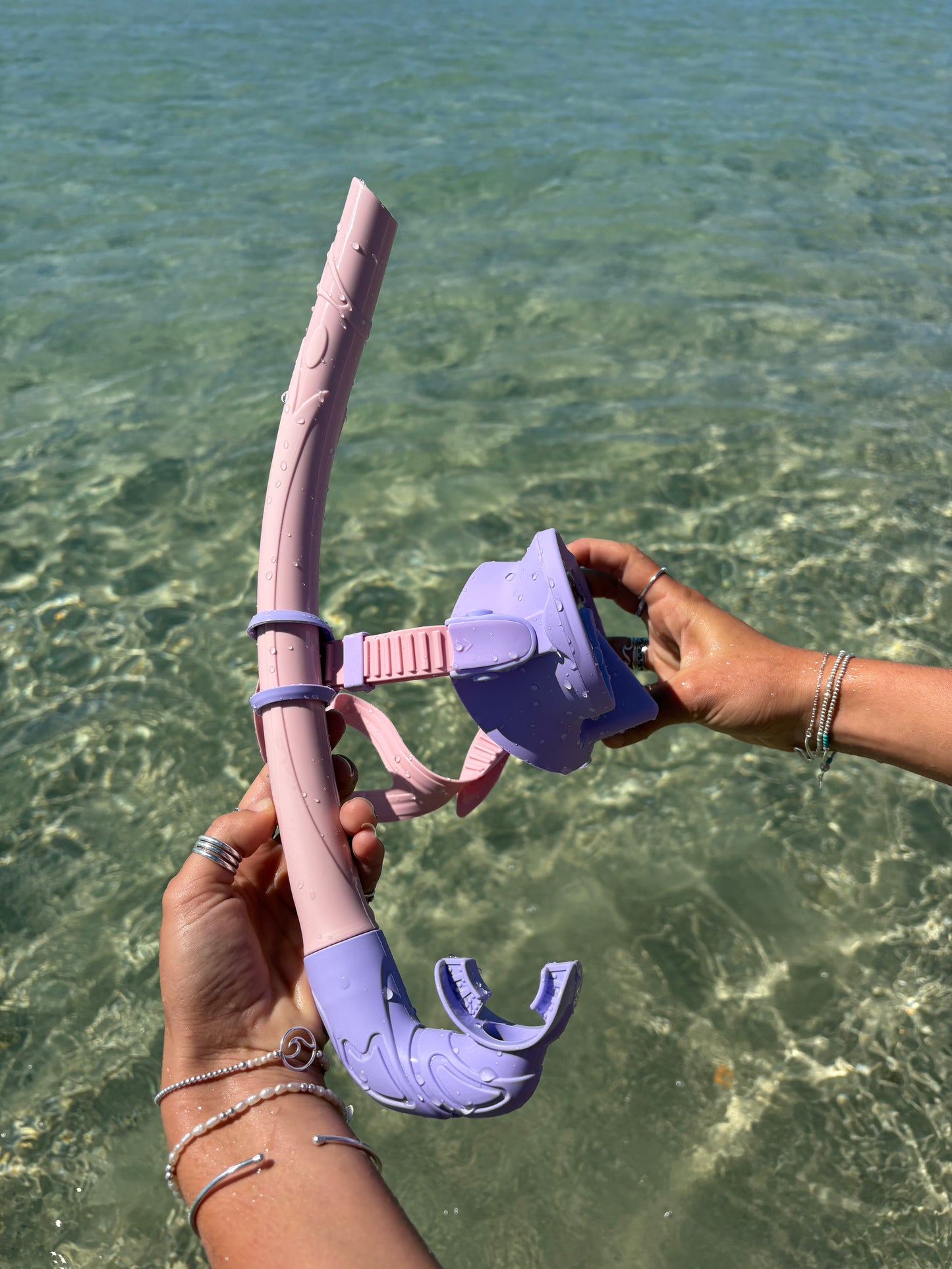 Lilac / Marshmallow Two Tone Combo Snorkelling Set