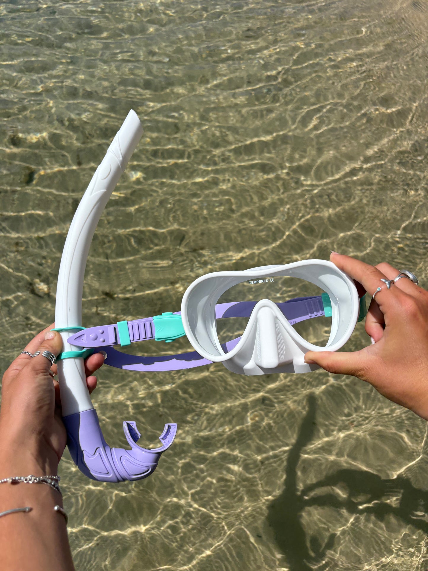 Whitewash / Lilac / Aqua Marine Snorkelling Set