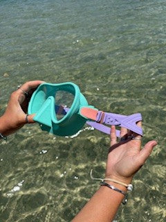 Aqua Marine / Lilac / Coral Snorkelling Mask