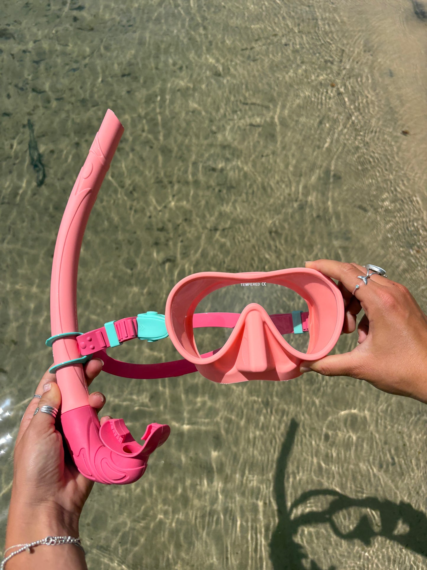 Coral / Hibiscus Pink / Aqua Marine Snorkelling Set