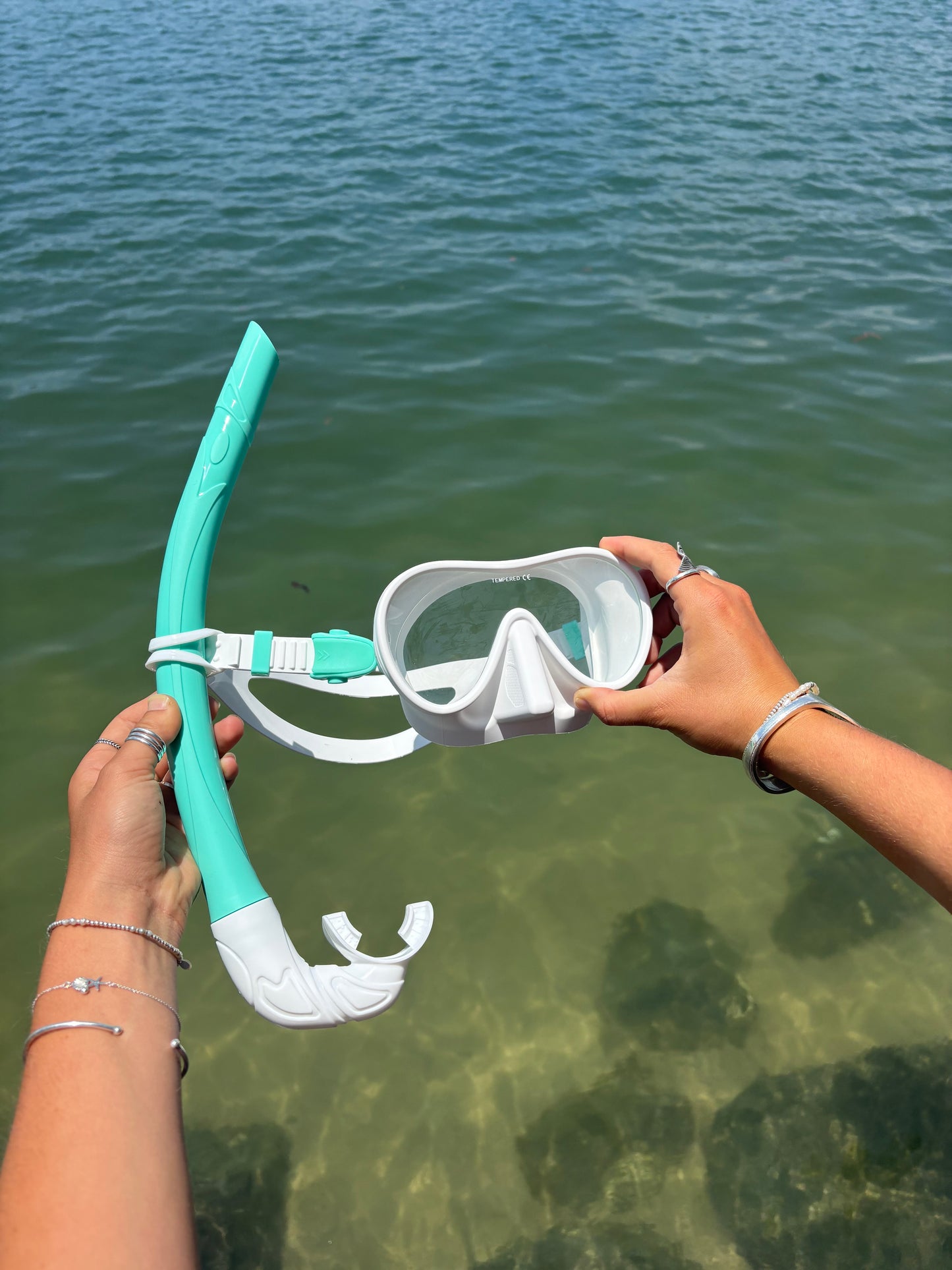 Candy- Whitewash / Aqua Marine Set