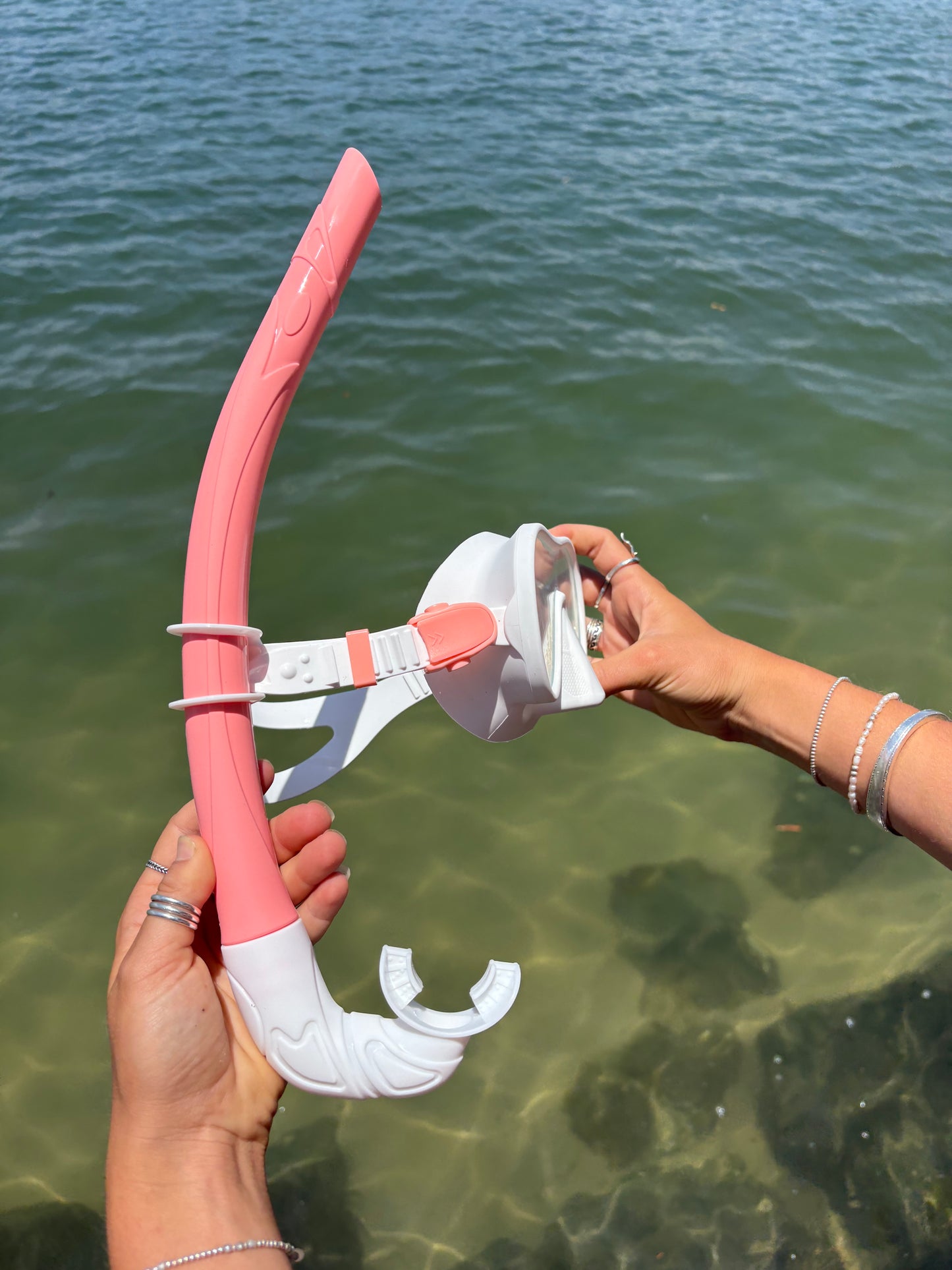 Candy- Whitewash / Coral Set