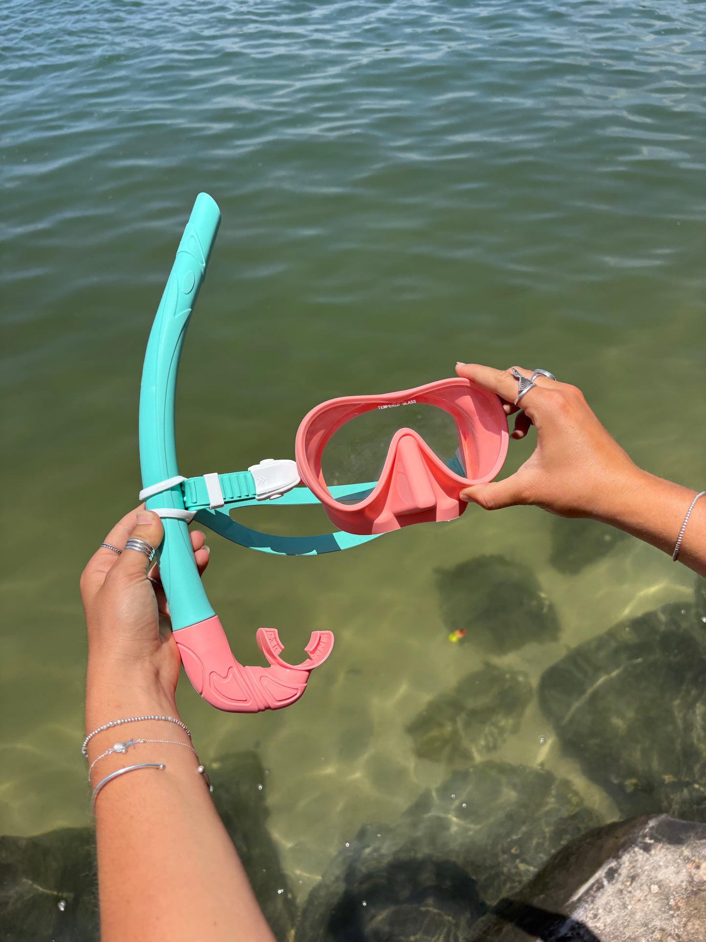 Florida- Coral / Aqua Marine / Whitewash Set