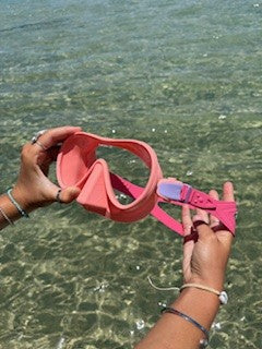 Coral / Hibiscus Pink / Purple Snorkelling Mask