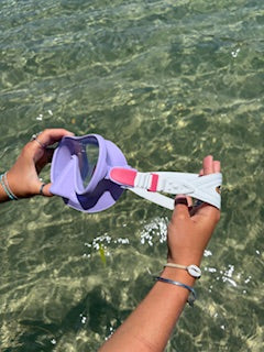 Purple / Whitewash / Hibiscus Pink Snorkelling Mask