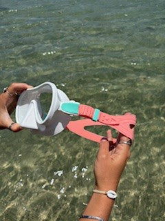 Whitewash / Coral / Aqua Marine Snorkelling Mask